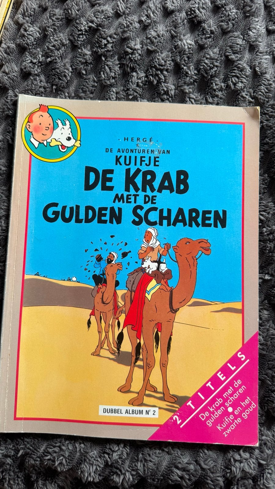 Kuifje Dubbel Album nr. 2 (Hema-uitgave 1986), Eén stripboek, Ophalen, Gelezen