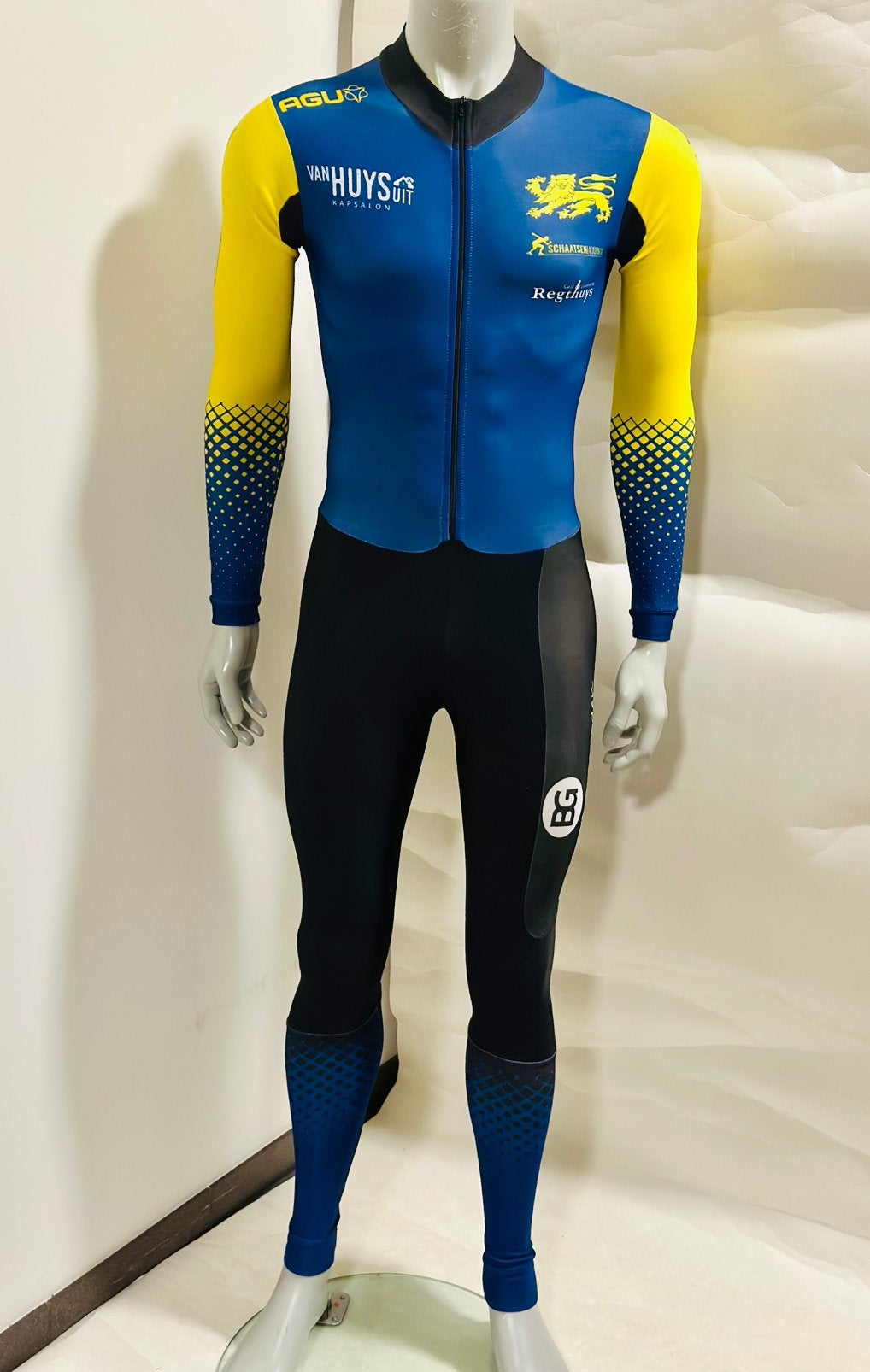 Schaatskleding schaatspak snelpak speedsuit thermo Agu mt S, Sport en Fitness, Schaatsen, Ophalen of Verzenden, Zo goed als nieuw