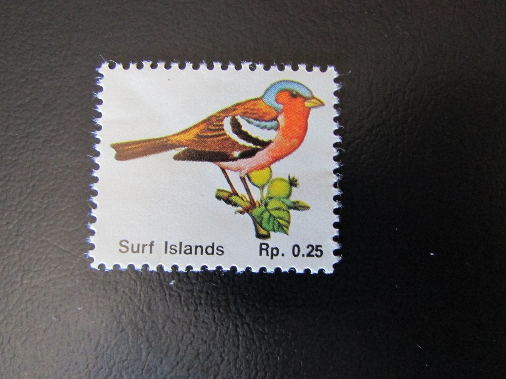 Postzegel Vogel: Vink uit Surf Eiland, Ophalen of Verzenden, Postfris, Dier of Natuur