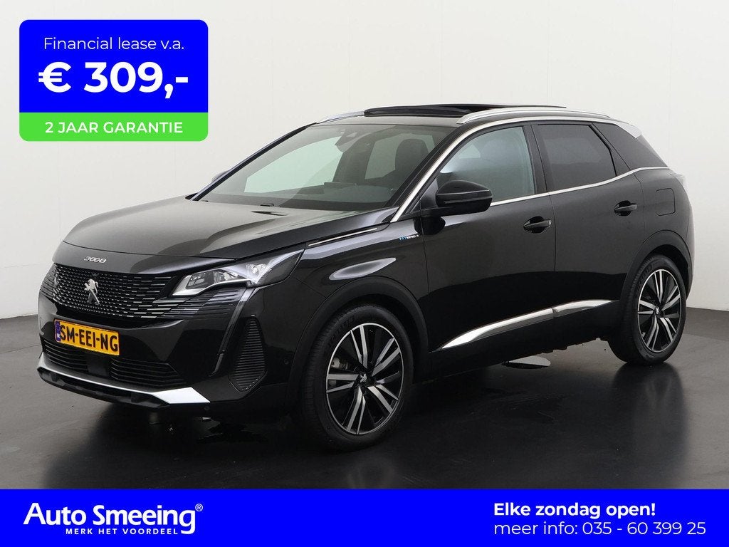 Peugeot 3008 1.6 HYbrid4 300 GT Pack | Leder | Panoramadak |, Auto's, Peugeot, Automaat, 12 maanden, Euro 6, 4 cilinders