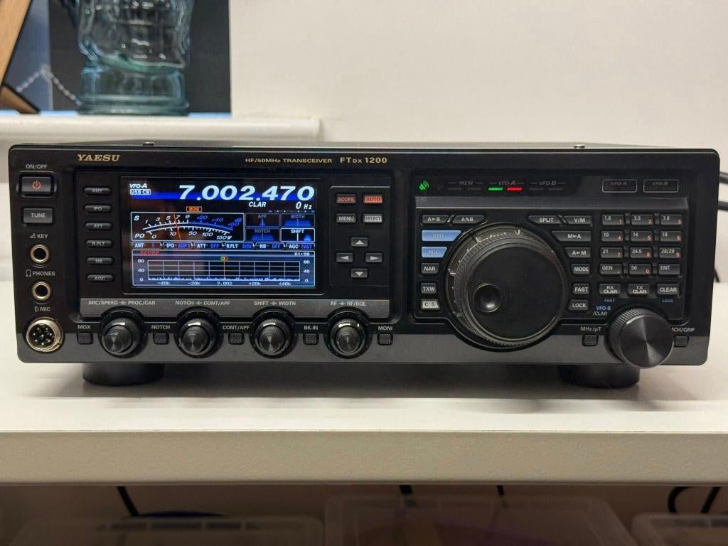 yaesu FT dx1200 met extra lcd scherm, Telecommunicatie, Ophalen of Verzenden, Gebruikt, Zender en Ontvanger