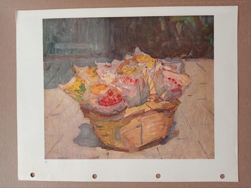 Isaac Israels offset prent druk jaren 50-60, Antiek en Kunst, Ophalen of Verzenden