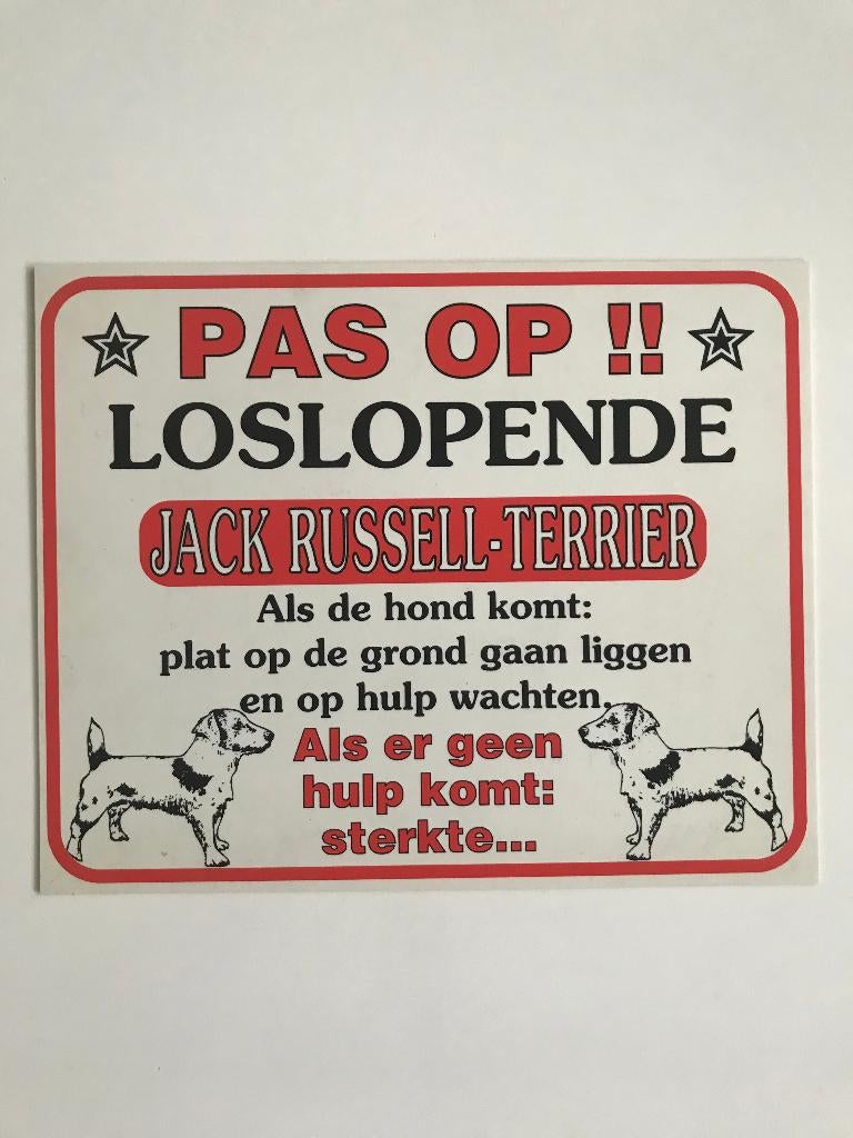 "Waakbord", Ophalen of Verzenden, Nieuw, Honden