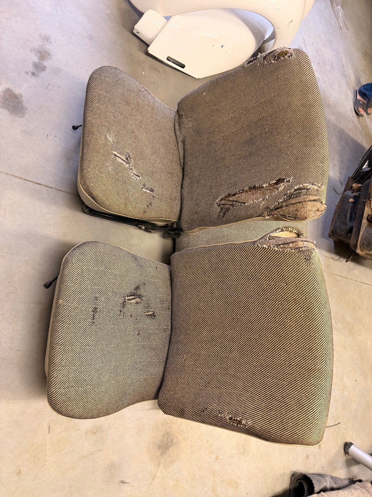 VW kever autostoelen en complete achterbank, Ophalen