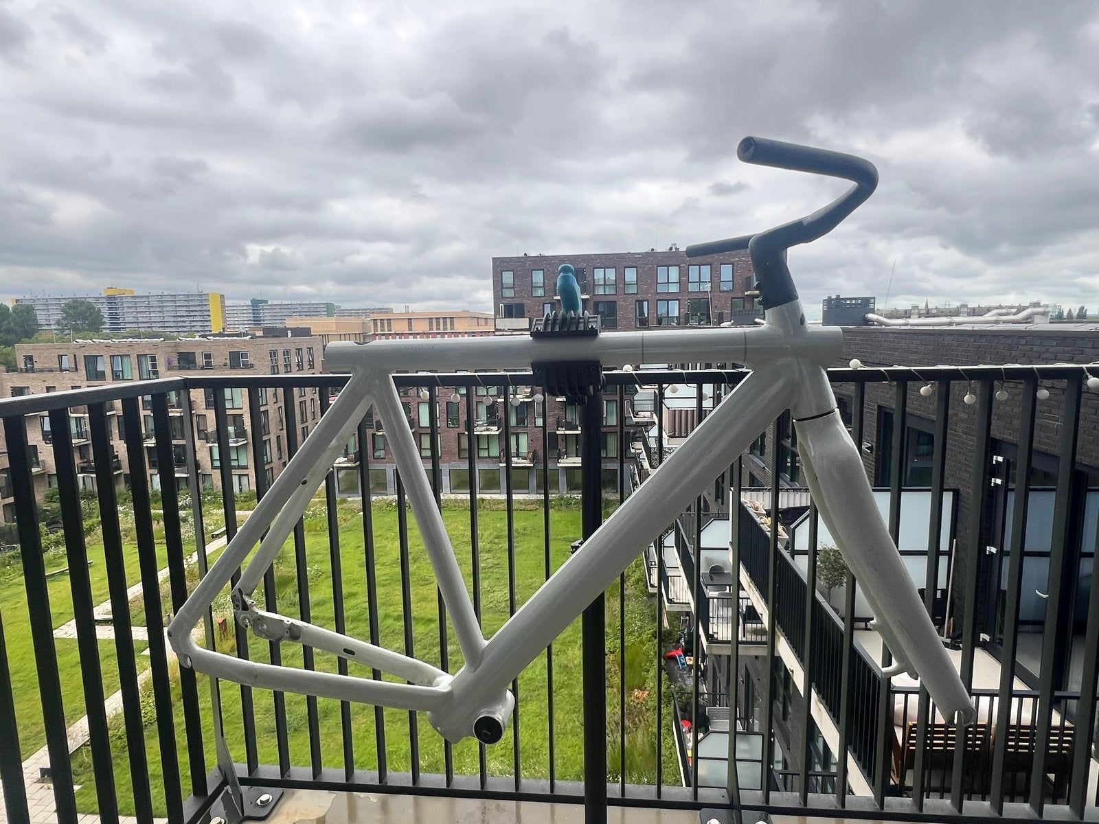 VanMoof S2 frameset wit, Fietsen en Brommers, Fietsonderdelen, Frame, Gebruikt, Aluminium, Ophalen