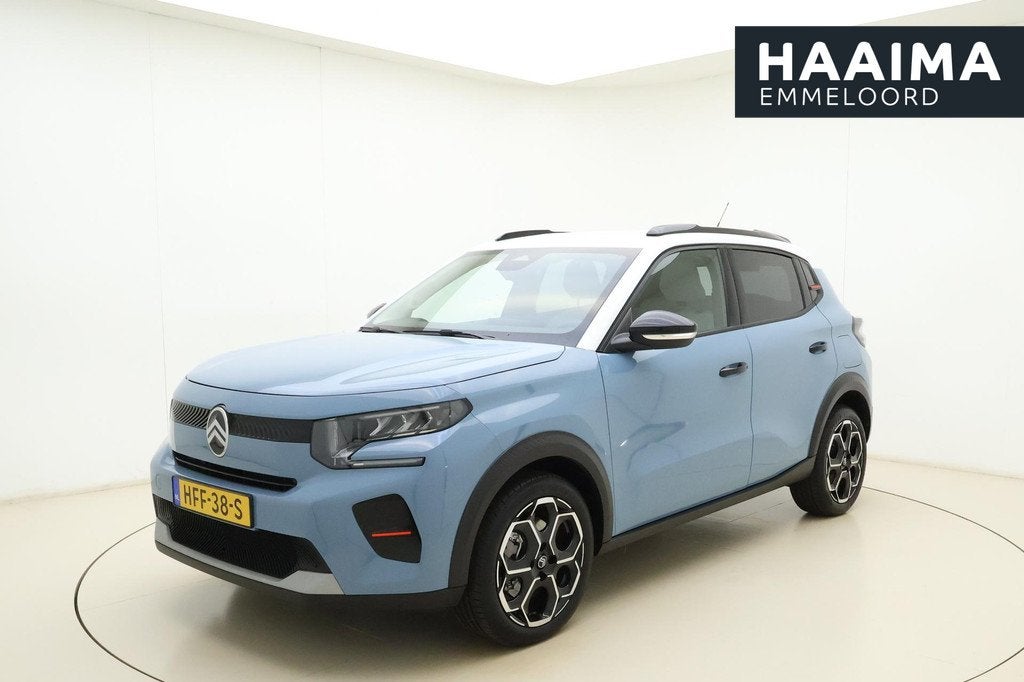 Citroen Ë-C3 Max 113pk 44 kWh | 3 Fasen | Navigatie | Clima, Auto's, Citroën, Gebruikt, Blauw, Leder en Stof, 44 kWh