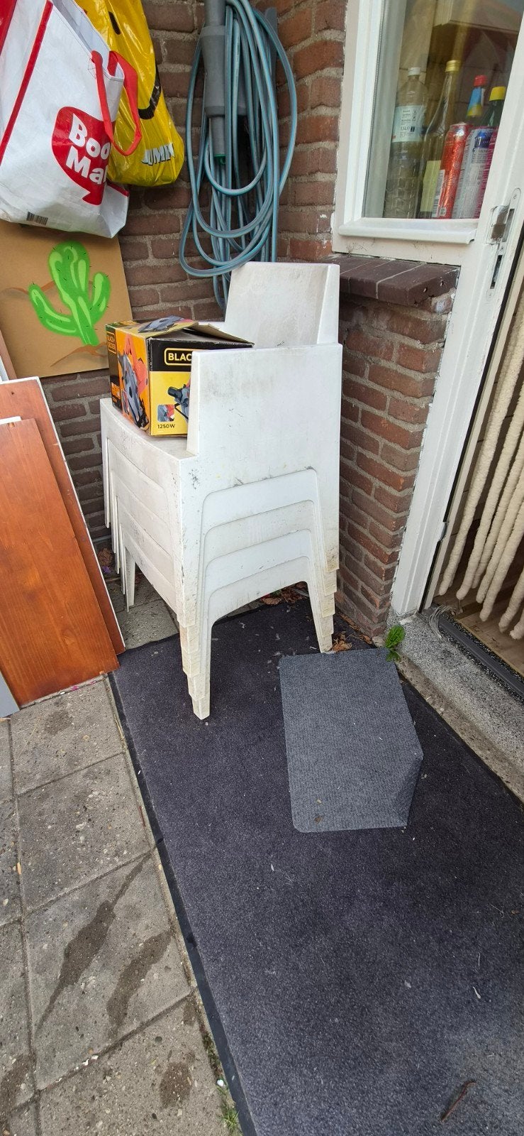 Gratis kuip stoelen, Ophalen, Gebruikt, Kunststof, Stapelbaar