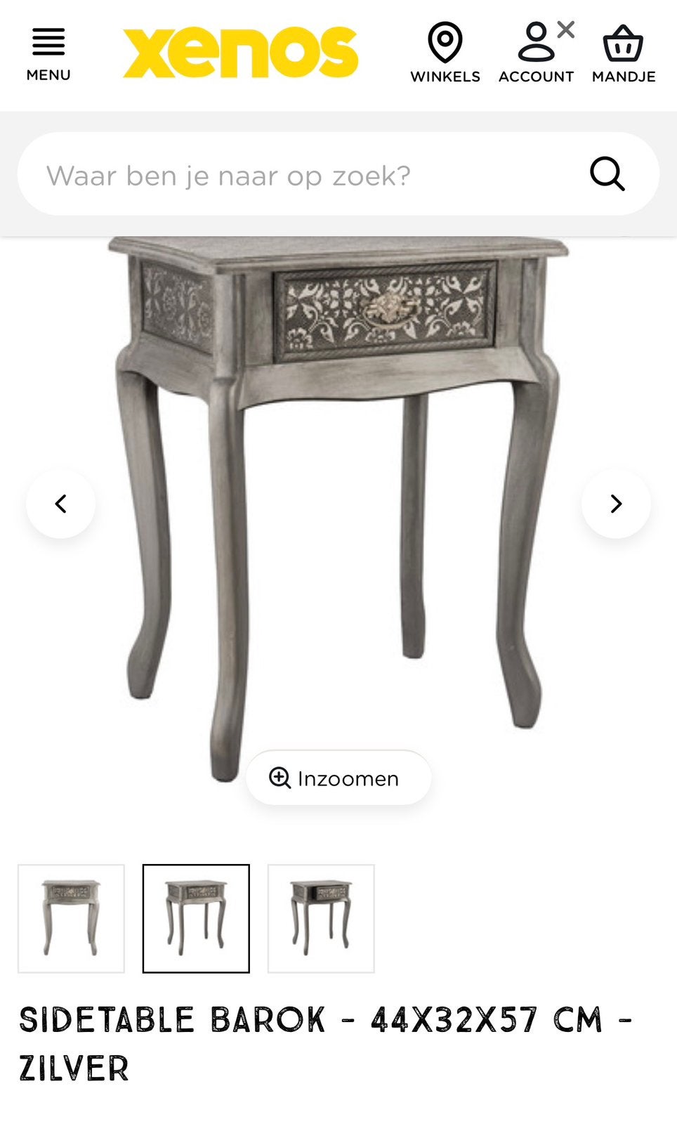 2 sidetables, Huis en Inrichting, Tafels | Sidetables, Ophalen of Verzenden, 25 tot 50 cm, Rond