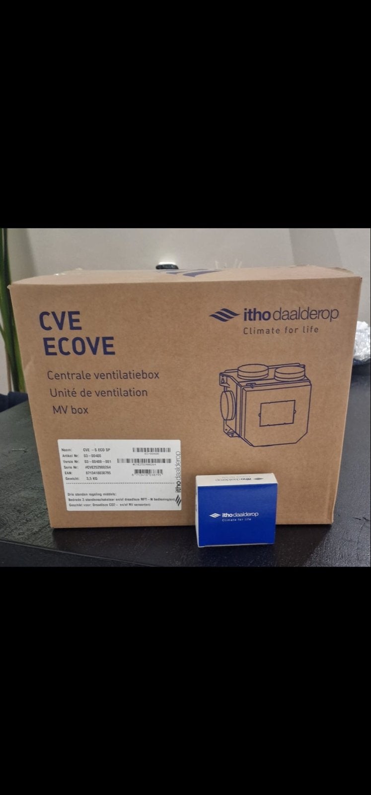 Itho Daalderop CVE Nieuw in doos, Ophalen of Verzenden, Nieuw, Ventilator en Afzuiger