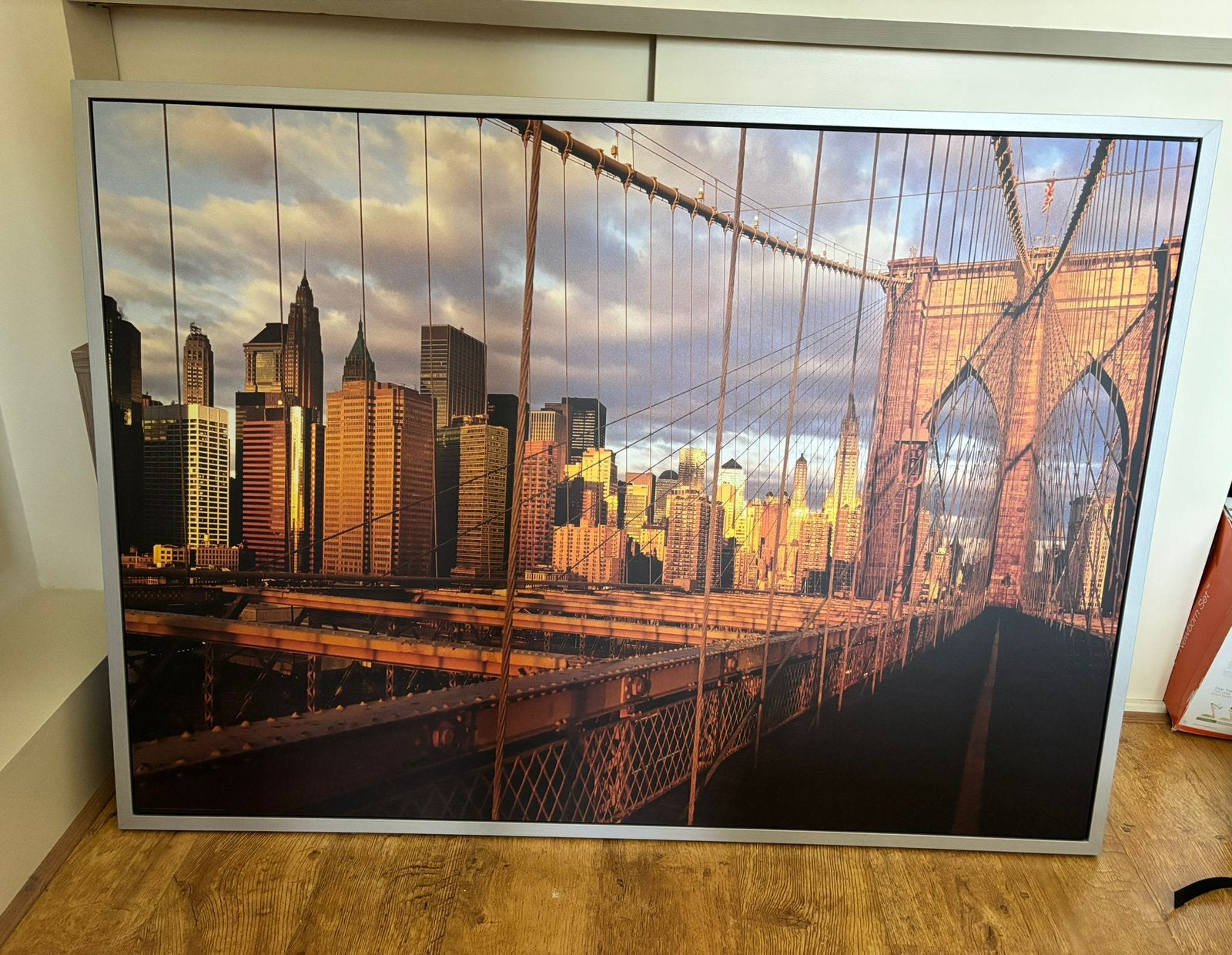 Brooklyn bridge schilderij/poster, Ophalen, Zo goed als nieuw, Print, 75 cm of meer