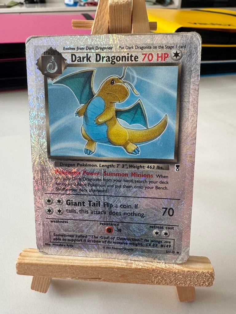 Dark Dragonite Reverse holo Legendary collection, Ophalen, Zo goed als nieuw