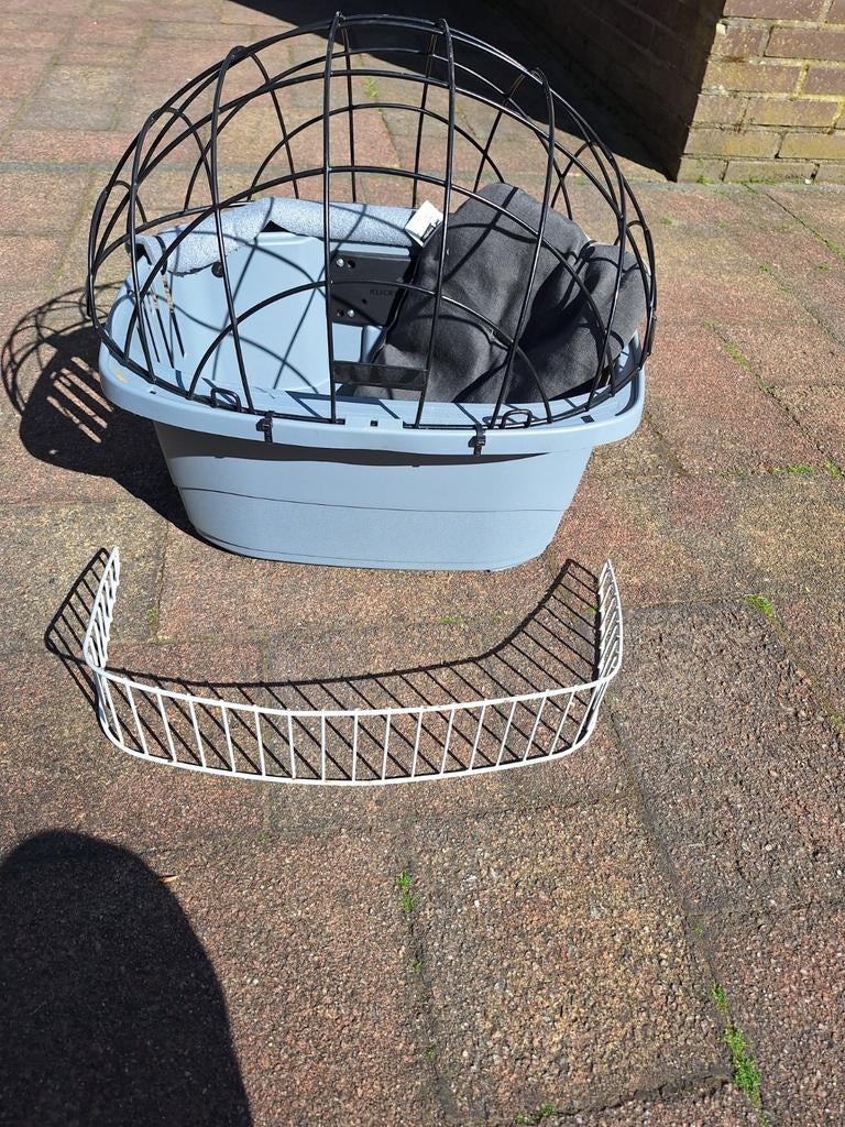 Hondenfietsmand voor aan het stuur., Dieren en Toebehoren, Ophalen, Gebruikt