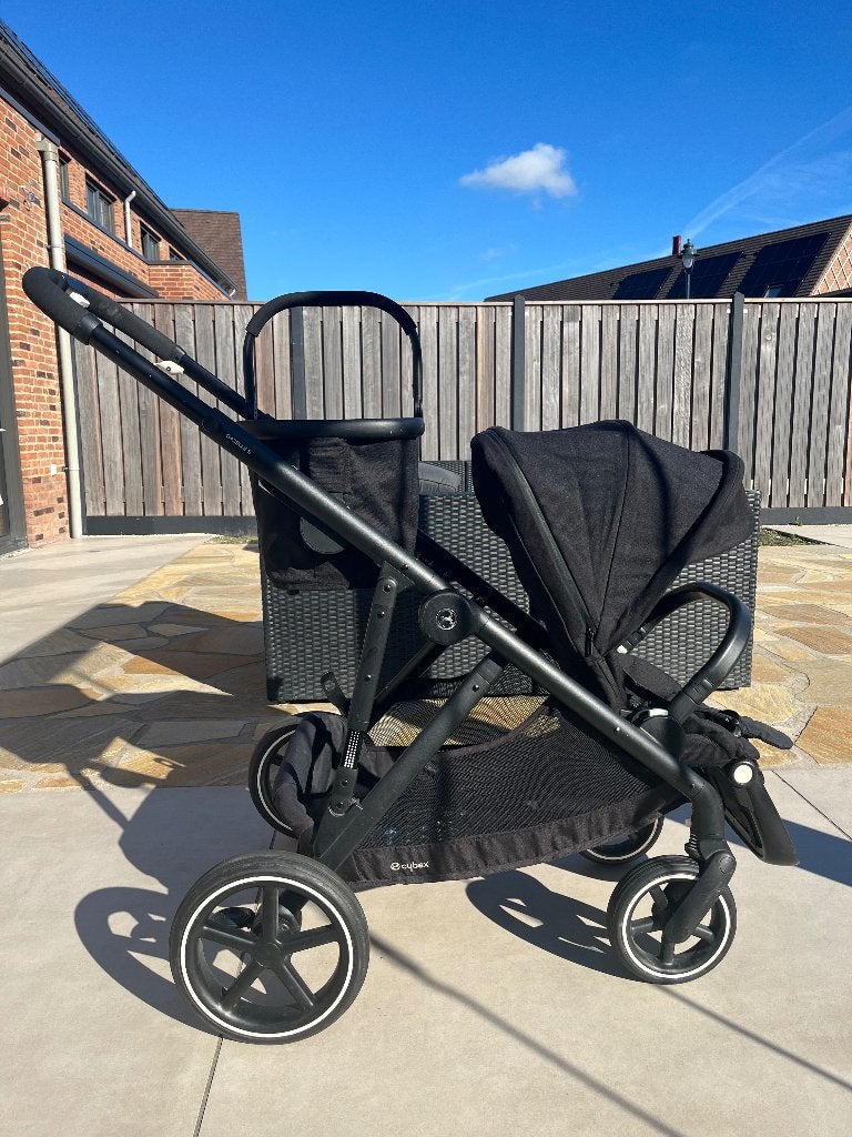 Gazelle Duo kinderwagen zwart, Kinderen en Baby's, Gebruikt, Duowagen, Ophalen, Kinderwagen