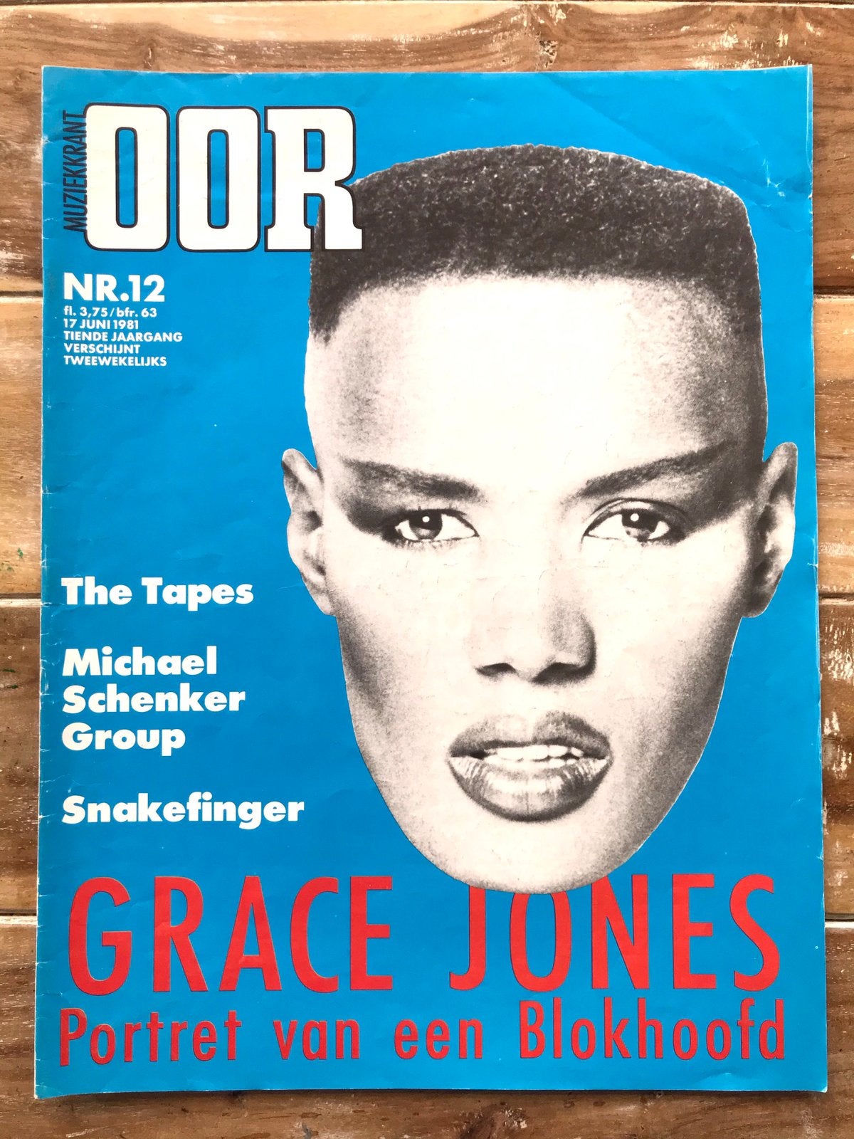 Muziekkrant OOR 1981 MICHAEL SCHENKER The Tapes GRACE JONES, Ophalen of Verzenden, Zo goed als nieuw, Muziek, Film of Tv