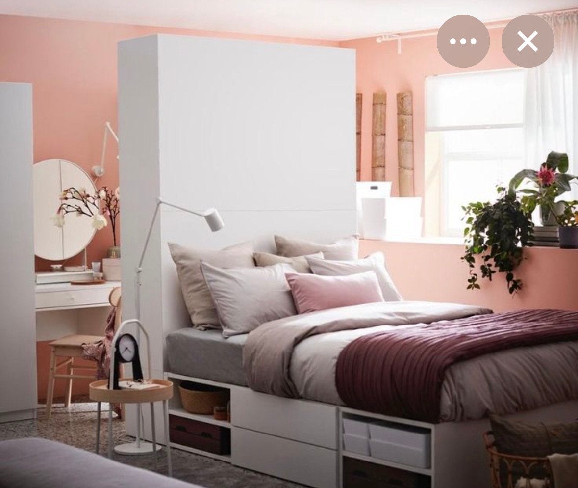 Bed-kast combinatie, Ophalen, Gebruikt, Tweepersoons, 140 cm