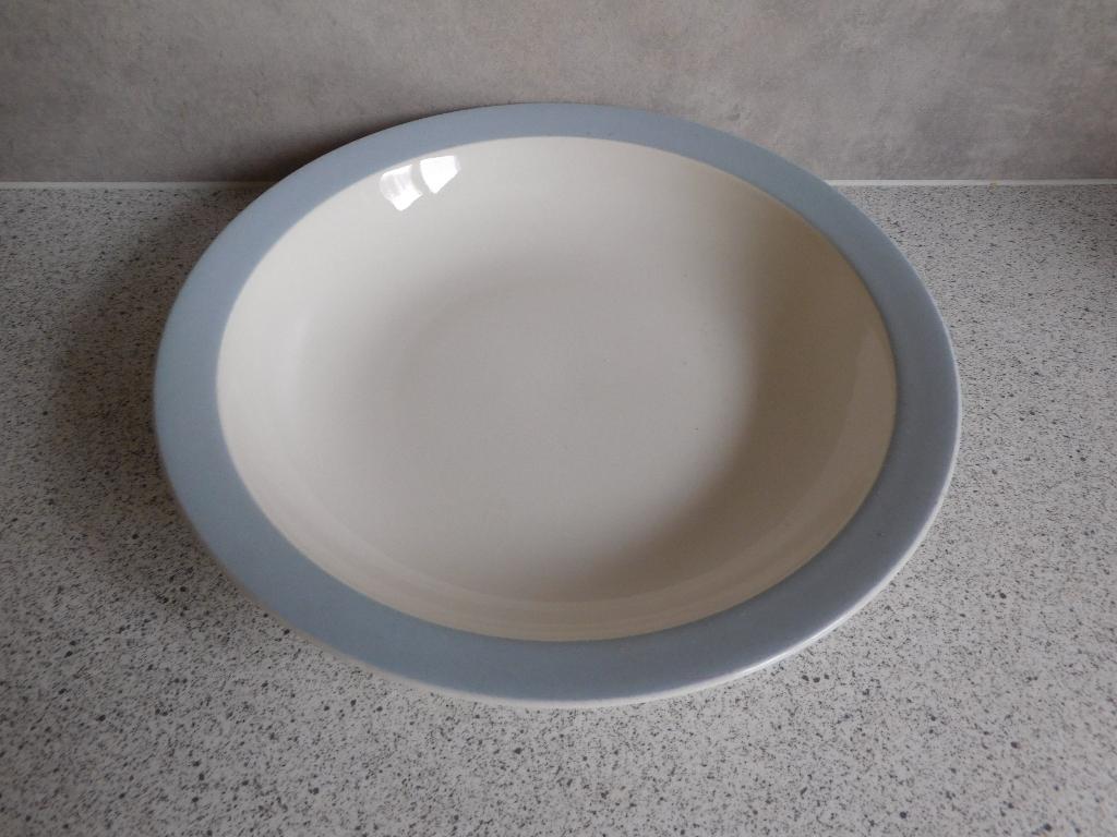 Diep Bord 24,5 cm. Blauwe rand Petrus Regout, Antiek en Kunst, Ophalen of Verzenden