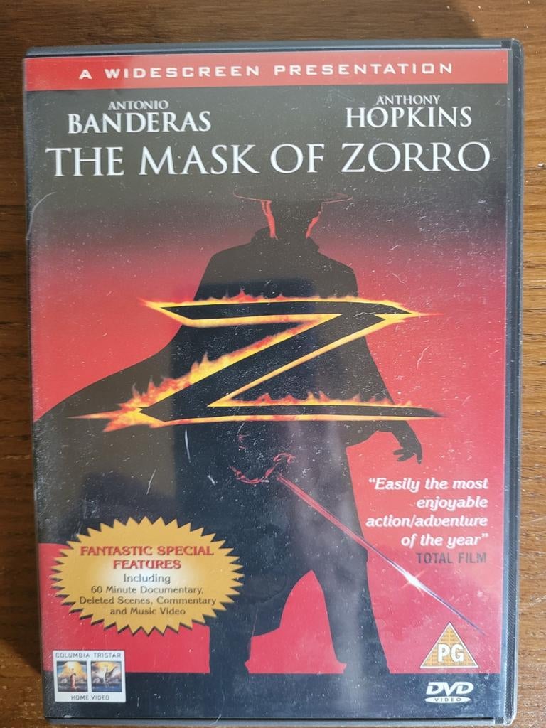 The Mask of Zorro DVD Widescreen Import, Vanaf 12 jaar, Ophalen of Verzenden, Gebruikt, Actiethriller