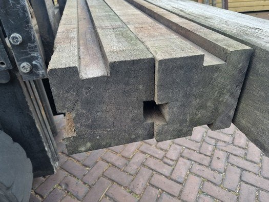 Hardhouten palen 20x20 cm - nr: HB245, Ophalen, 250 cm of meer, Palen, Hardhout