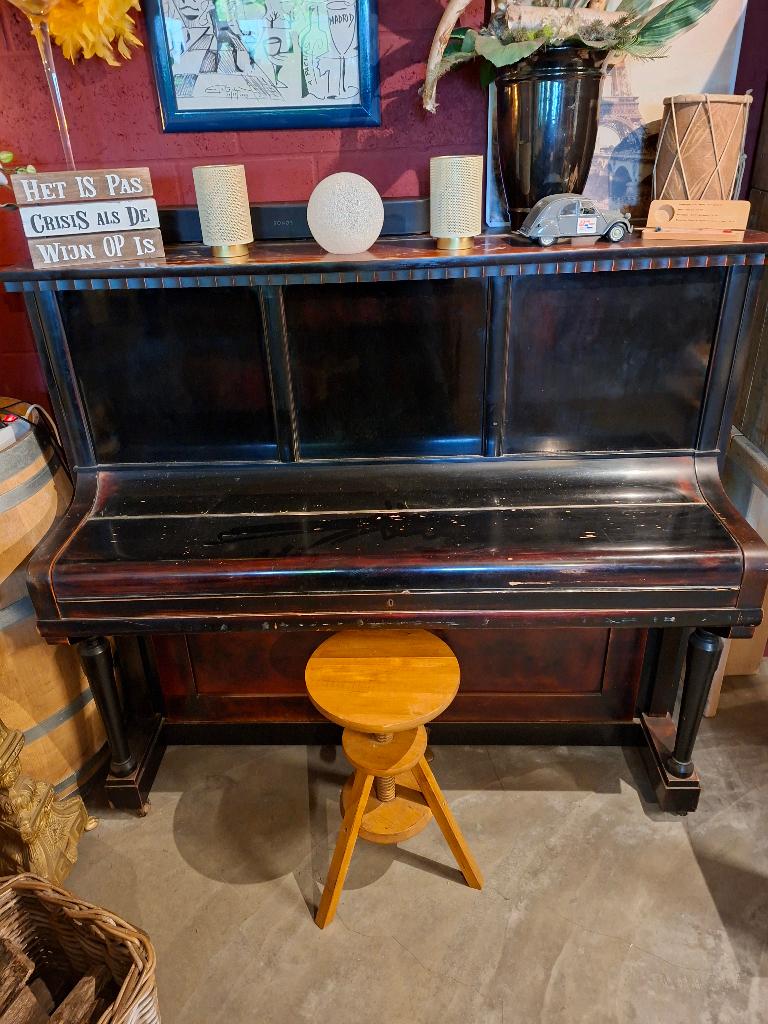 Antieke Piano Leyser & Hermans Maastricht, Ophalen, Gebruikt, Bruin, Piano
