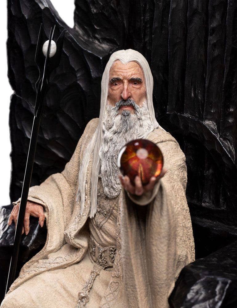 Weta LOTR Saruman the White on Throne, West Campus 1 76863 Herxheim (DE), Heo GmbH, Nieuw, Ophalen of Verzenden