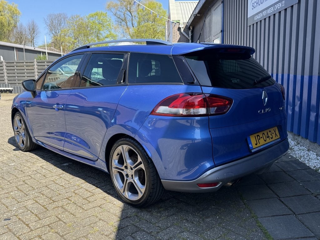 Renault Clio Estate 1.2 GT Automaat (bj 2016), 4 cilinders, Blauw, 49 €/maand, 19 km/l