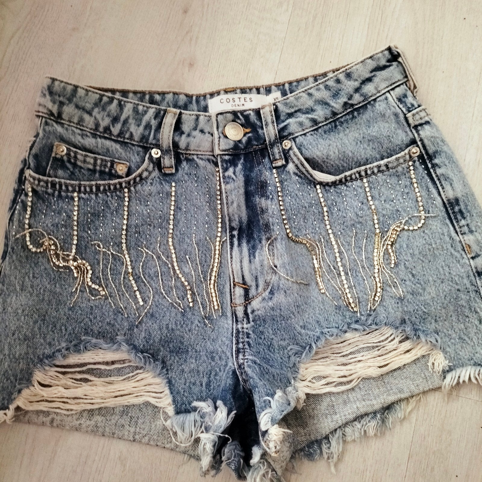 spijkershort Costes kleding dames, Kleding | Dames, Blauw, Nieuw, Ophalen of Verzenden, W27 (confectie 34) of kleiner