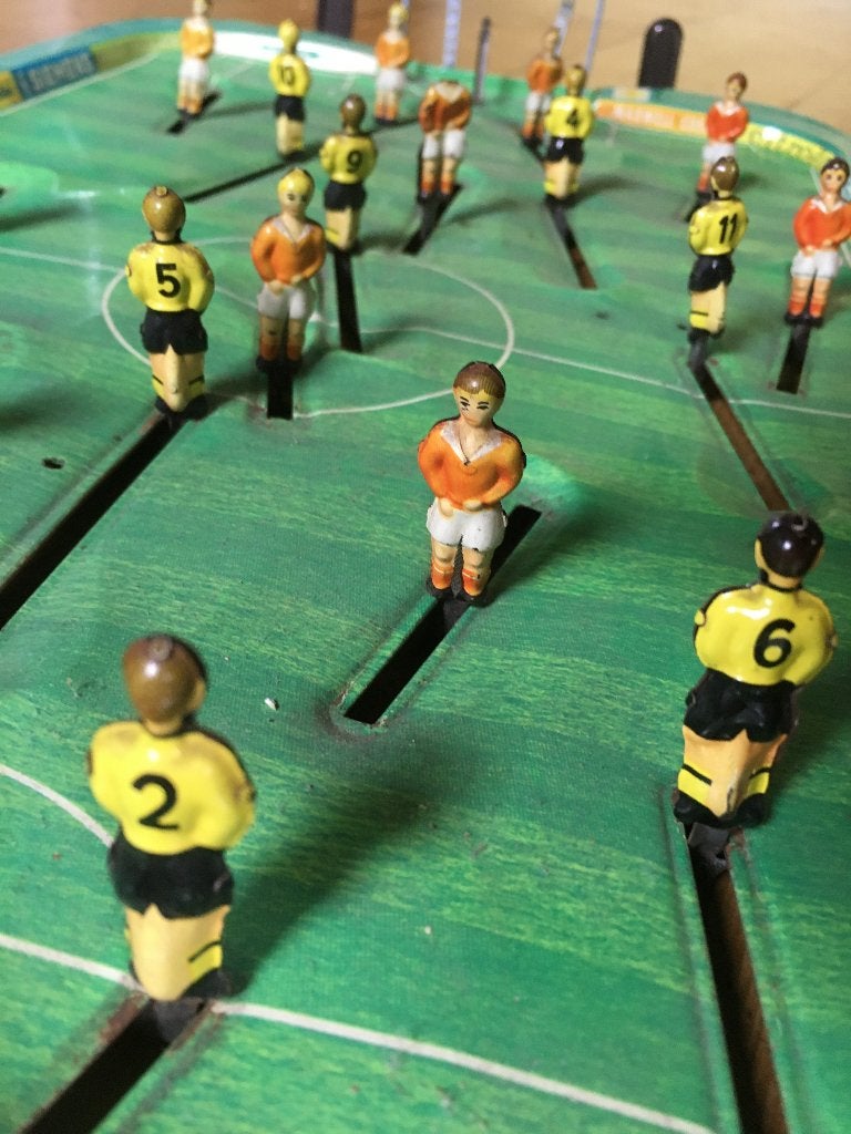 vintage voetbalspel, Ophalen of Verzenden
