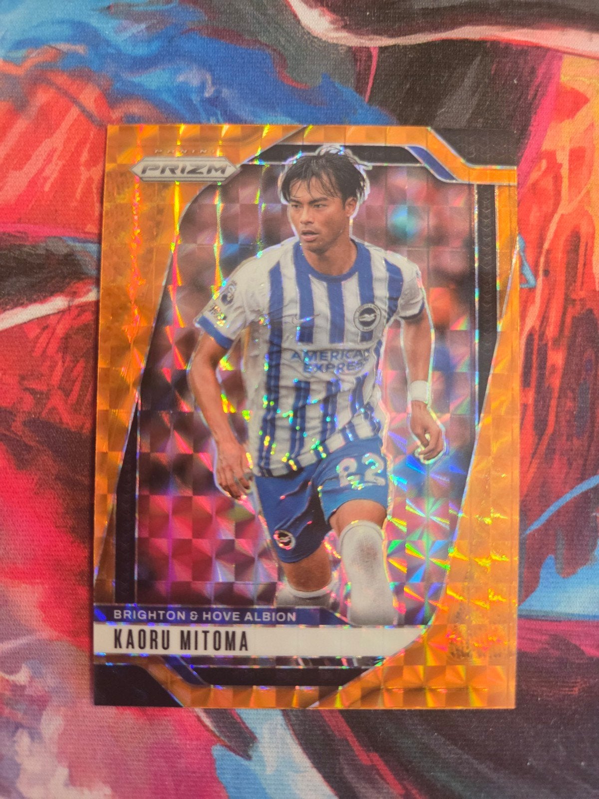 Panini Prizm Kaoru Mitoma Brighton & Hove Albion, Ophalen of Verzenden