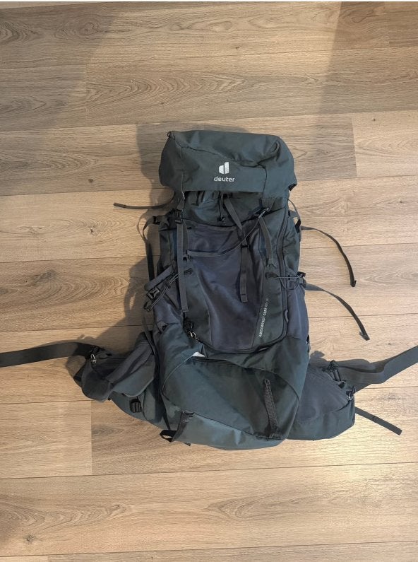 Deuter Aircontact Core 60 + 10 L Backpack Rugzak, Ophalen of Verzenden, Zo goed als nieuw, Rugzak