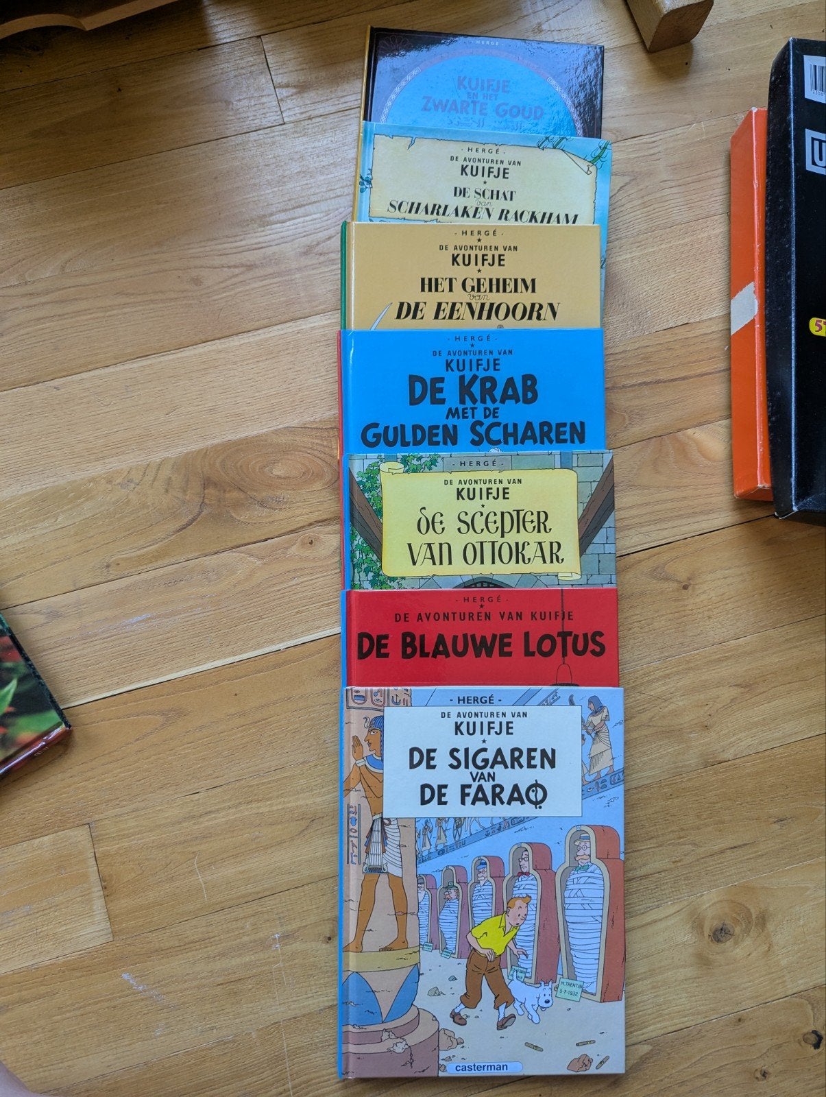 Kuifje stripboeken collectie - 7 delen, Meerdere stripboeken, Ophalen of Verzenden, Gelezen
