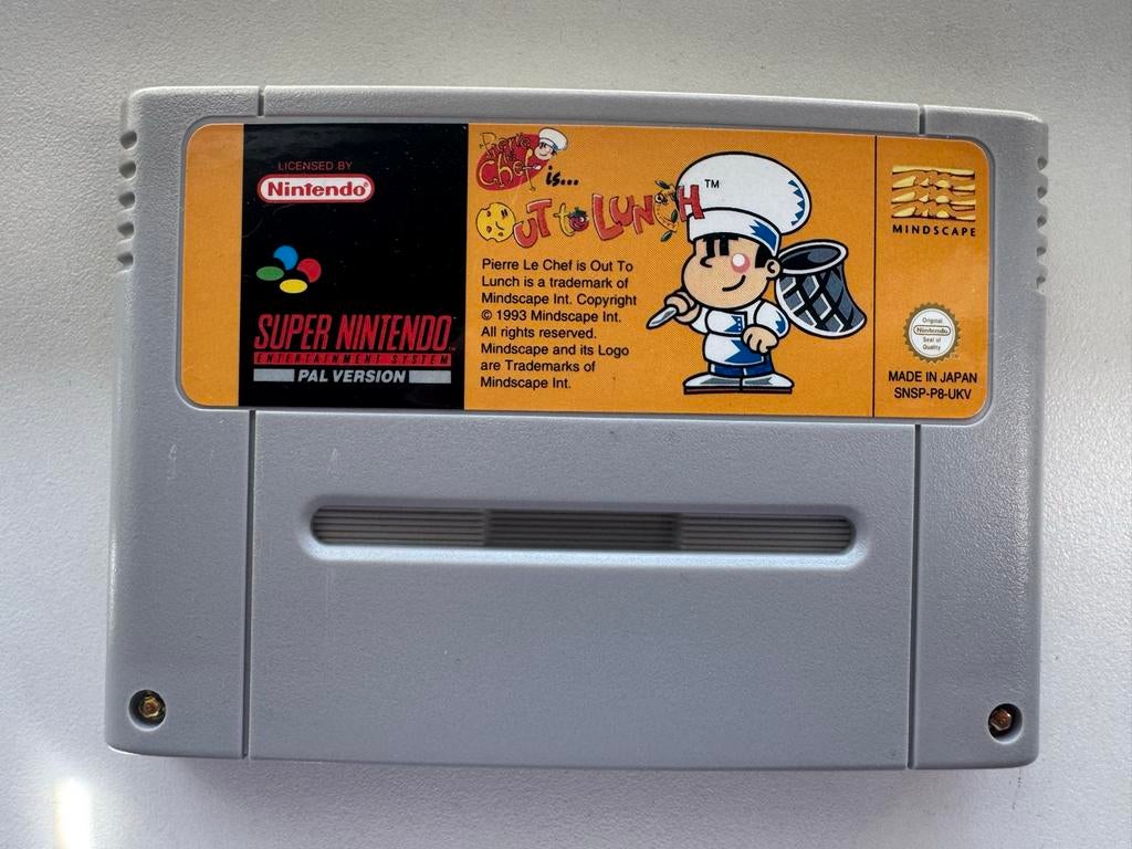 Pierre Le Chef is Out To Lunch - Super Nintendo SNES PAL, Puzzel en Educatief, Gebruikt, 1 speler, Ophalen of Verzenden