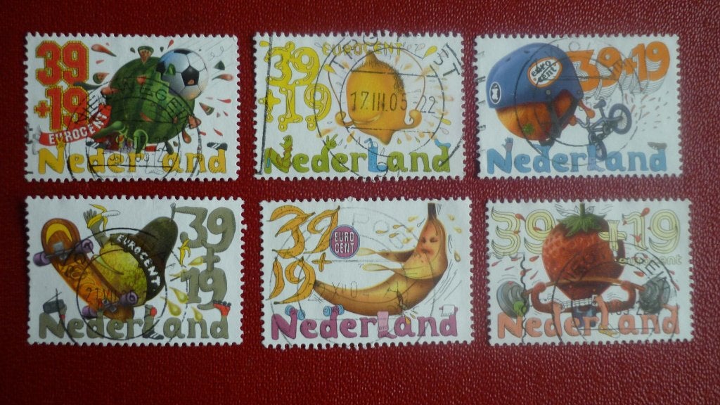 NVPH nr 2295 a t/m f gestempeld, Postzegels en Munten, Postzegels | Nederland, Ophalen of Verzenden, Gestempeld