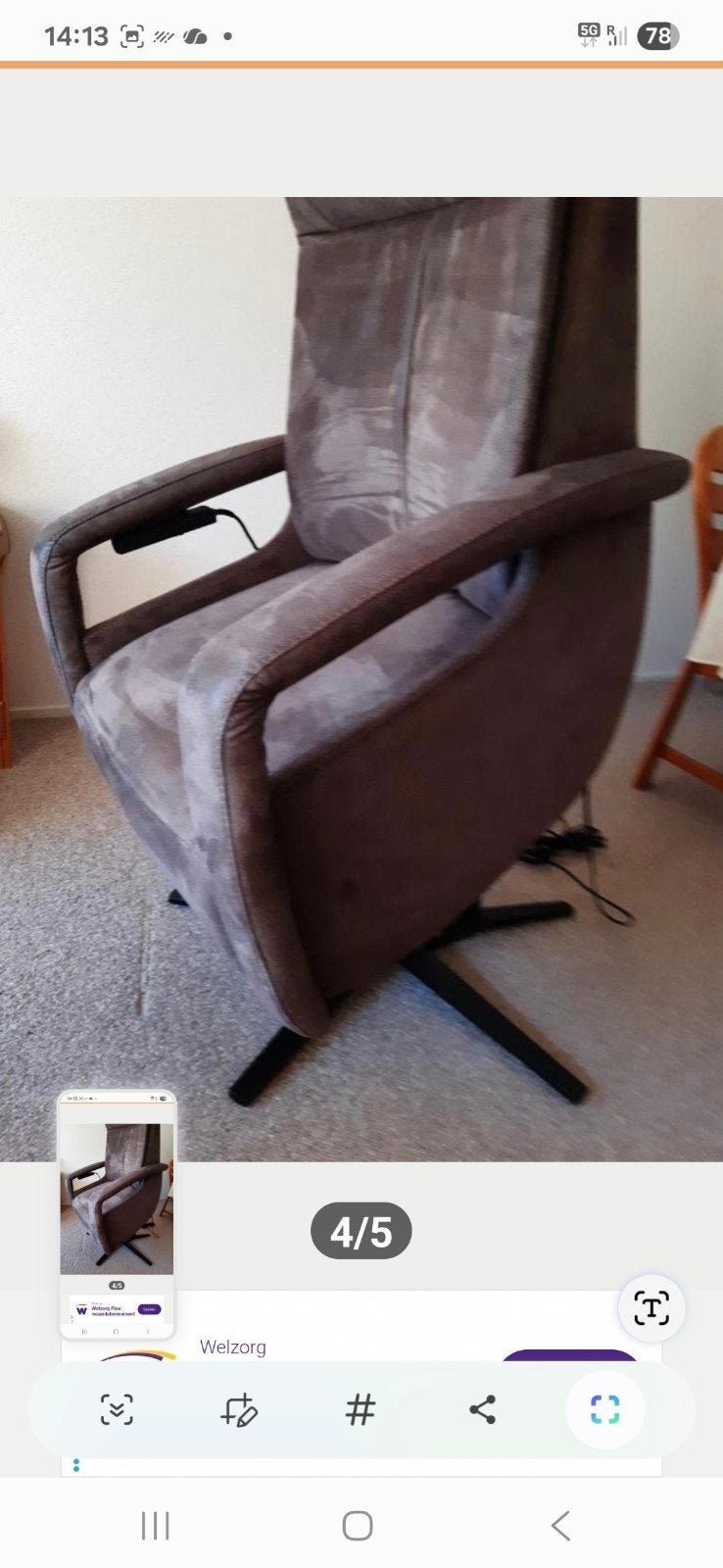 luxe lerira Staopstoel met accu,net nieuw., Ophalen of Verzenden, Zo goed als nieuw, Minder dan 50 cm