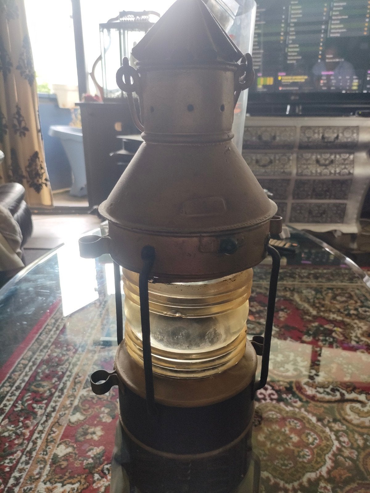 koperen scheepslamp, Ophalen of Verzenden, Motorboot of Zeilboot
