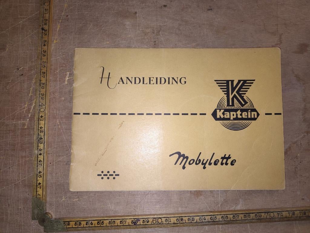 Handleiding Kaptein Mobylette 1960, Ophalen of Verzenden, Gebruikt