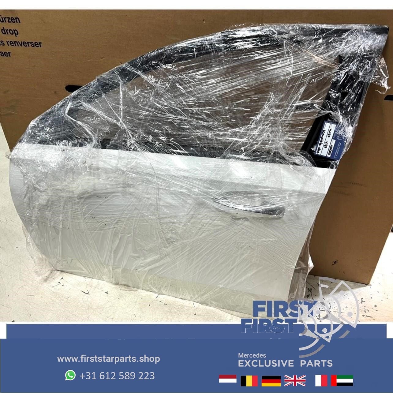 W177 DEUR COMPLEET PORTIER WIT LINKS VOOR Mercedes A Klasse, Gebruikt, -, Deur, Voor