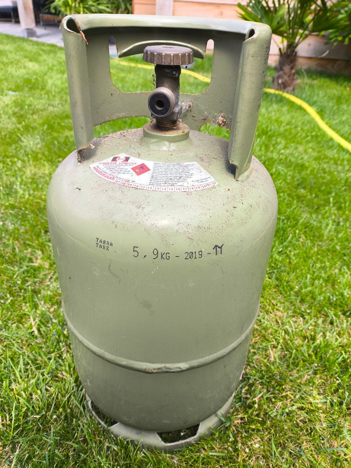 Gasfles, Ophalen