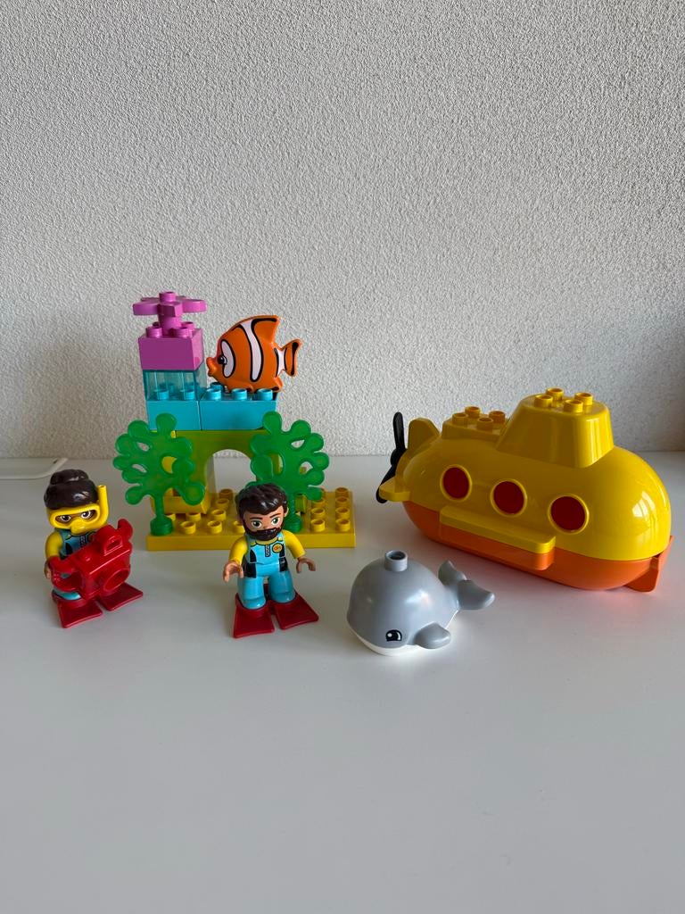Lego Duplo Onderwater Wereld 10910 met duikers en duikboot, Inclusief minifiguren, Gebruikt, Overige thema's, Ophalen of Verzenden