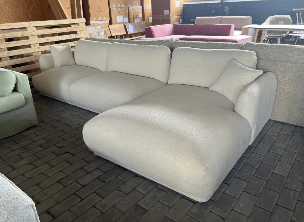 Clyde Hoekbank Rechts Creme Beige | Van €3799, nu, Huis en Inrichting, Clyde, Clyde, Nieuw, Ophalen of Verzenden