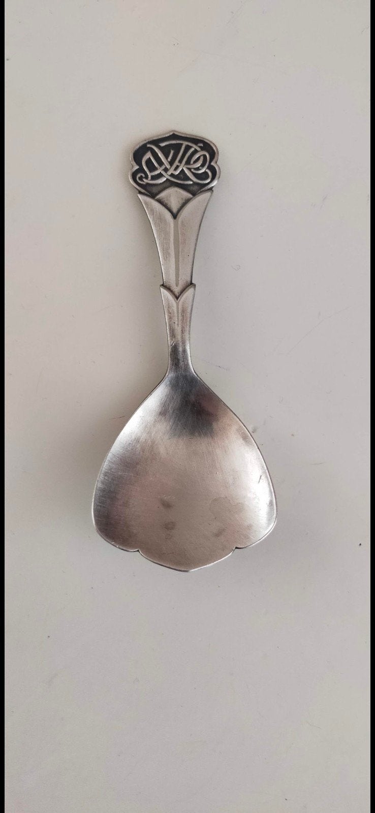 Vintage verzilverd suikerschepje uit 1937, Ophalen of Verzenden
