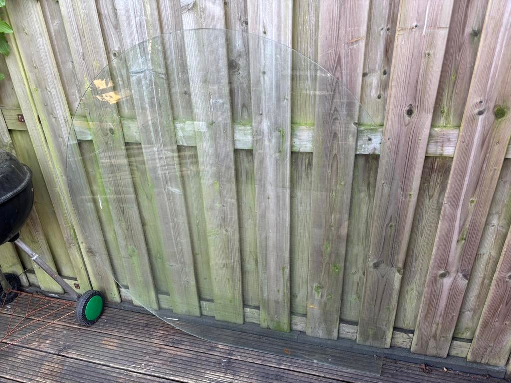 Glazen kachelvloerplaat druppelvorm 125 cm, Ophalen, Gebruikt