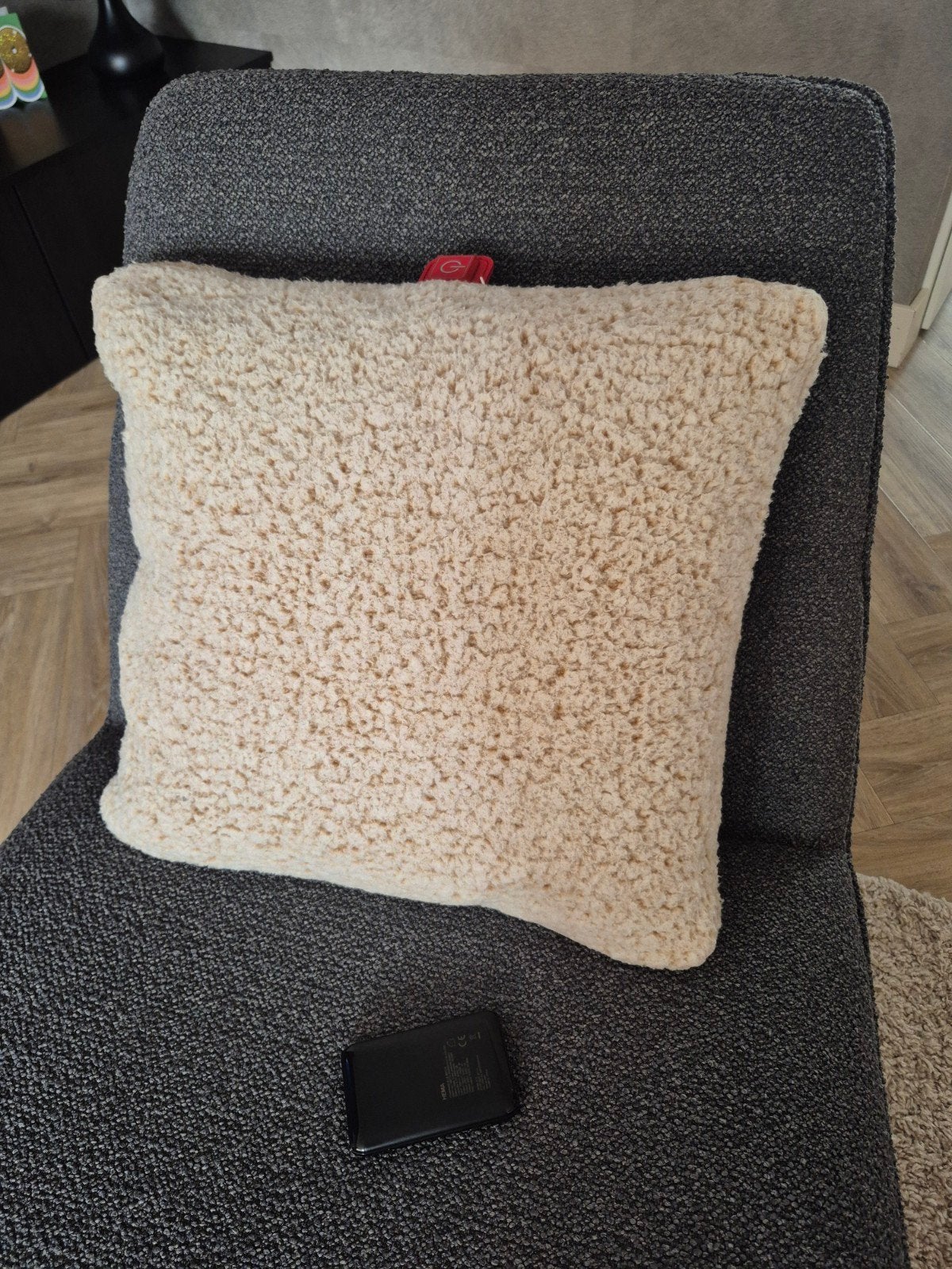 Hema Verwarmd Kussen - Draadloos & Oplaadbaar, Beige, Ophalen of Verzenden, Zo goed als nieuw, Modern