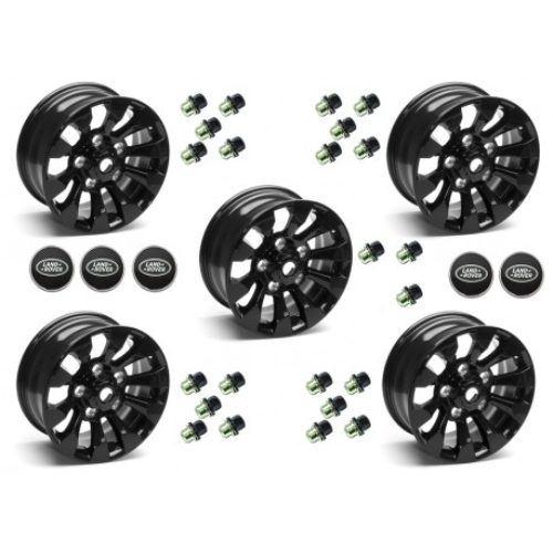 Set Saw Tooth Style 18x8 lichtmetalen velgen - Zwart, Ophalen, Nieuw
