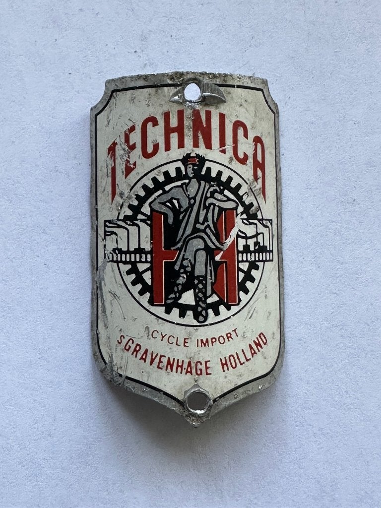 Technica Den Haag balhoofdplaatje. Balhoofd plaatje., Technica, Gebruikt, Overige typen, Ophalen of Verzenden