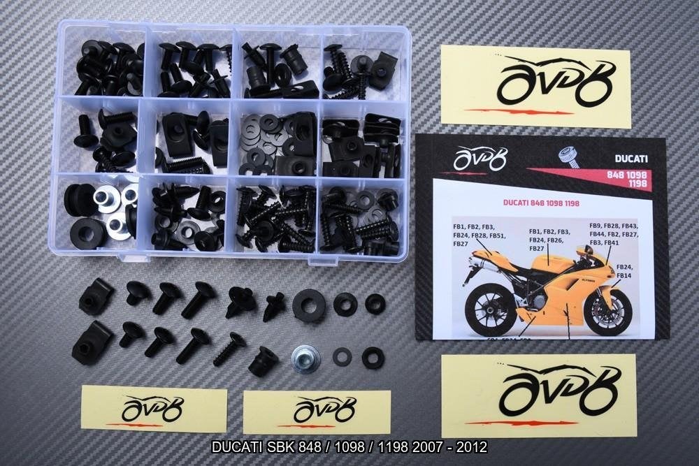Kuip bouten set voor DUCATI SBK 848 / 1098 / 1198 2007 2012, Verzenden