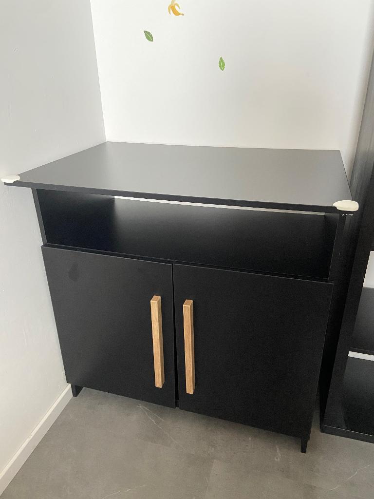 Zwarte commode Timo (zo goed als nieuw), Ophalen, 50 tot 70 cm, Zo goed als nieuw, 75 tot 100 cm