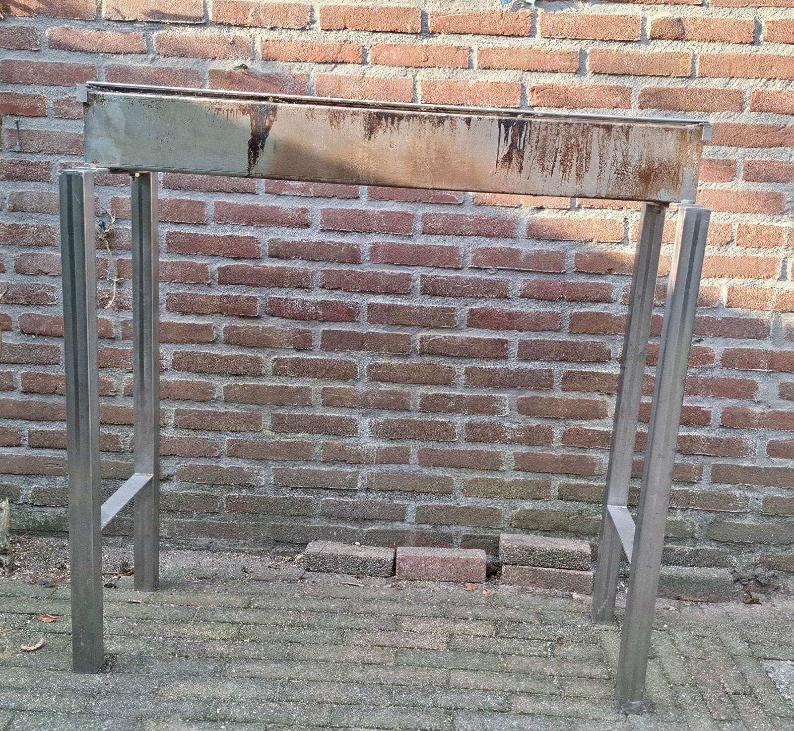 RVS BBQ met afneembaar rooster - 100x35 cm, Ophalen