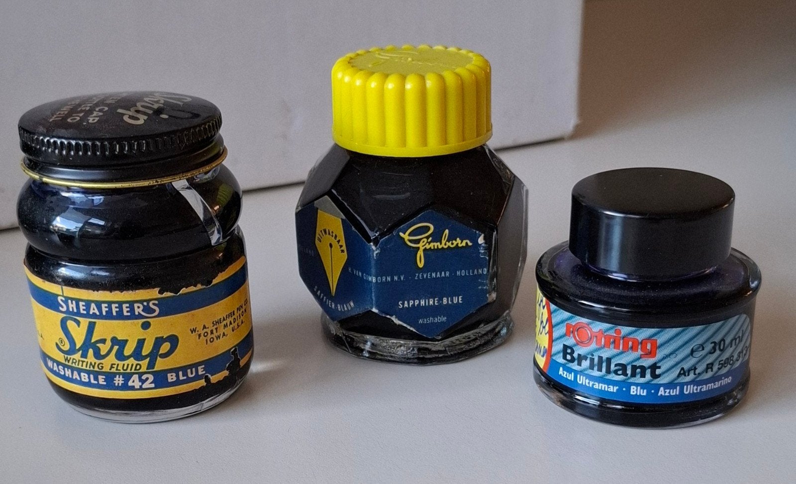 Vulpeninkt 3 flesjes, Ophalen of Verzenden, Gebruikt