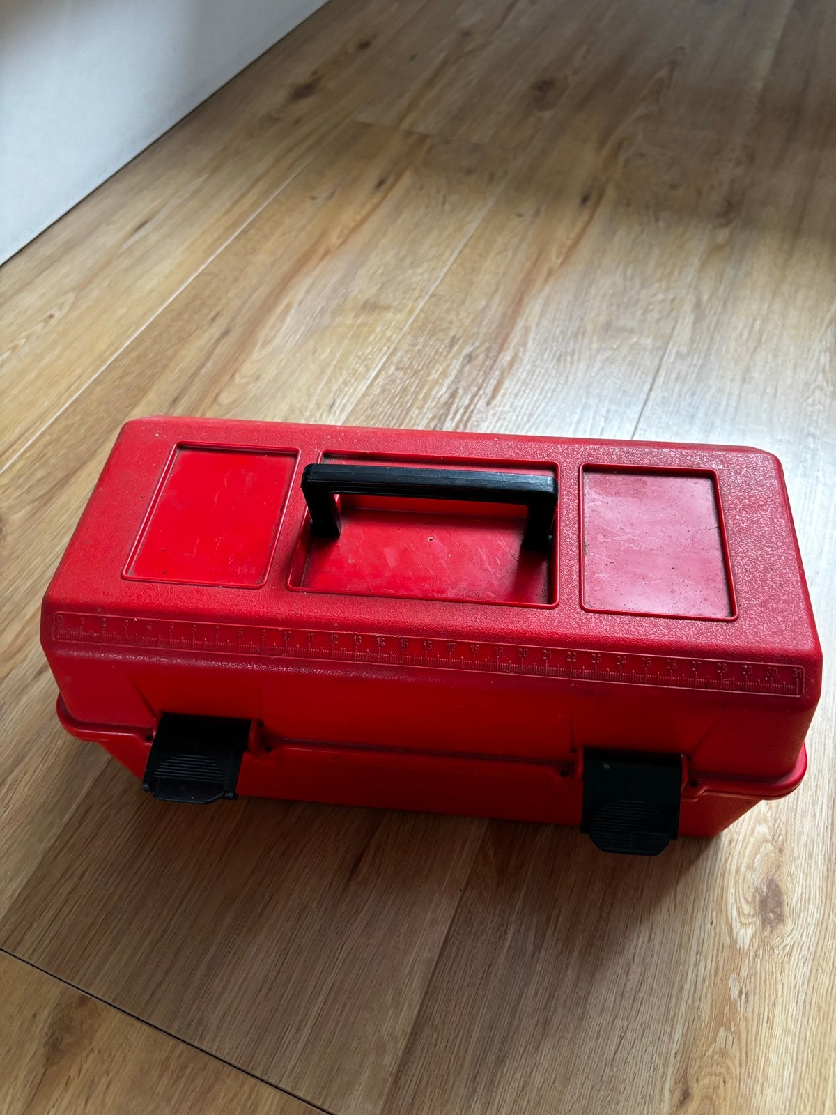 Rode viskoffer met opbergvakken, Ophalen, Gebruikt, Koffer of Tas