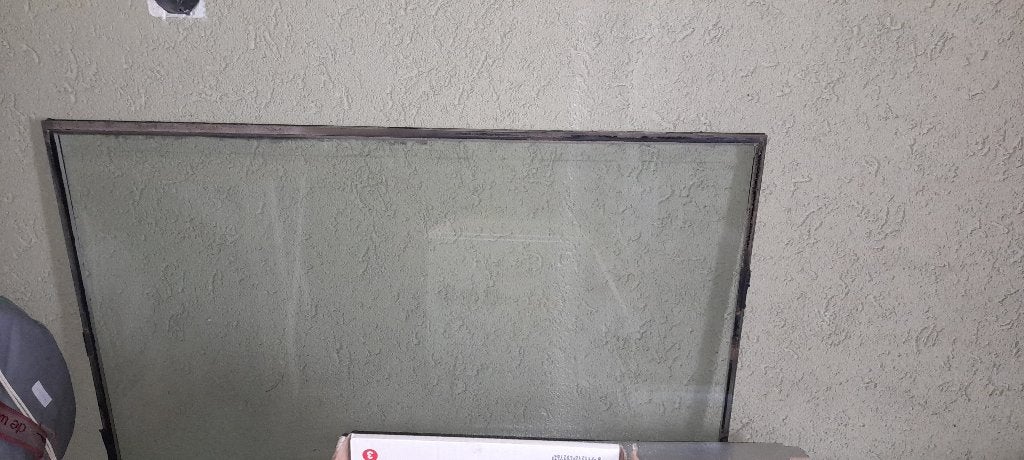 Glas ruit - +/- 98 cm vierkant, Ophalen, Gebruikt, 80 tot 120 cm, 80 tot 120 cm